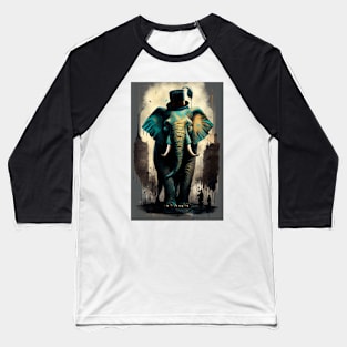 Dapper Elephant Baseball T-Shirt